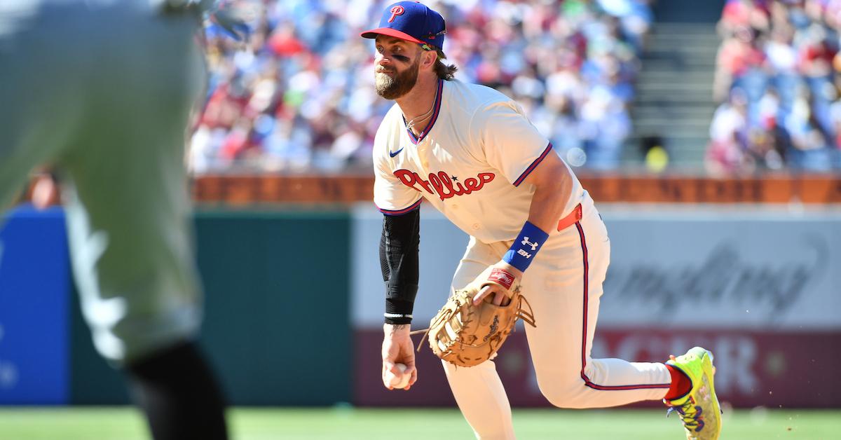 Bryce Harper Is Getting Comfortable With First Base